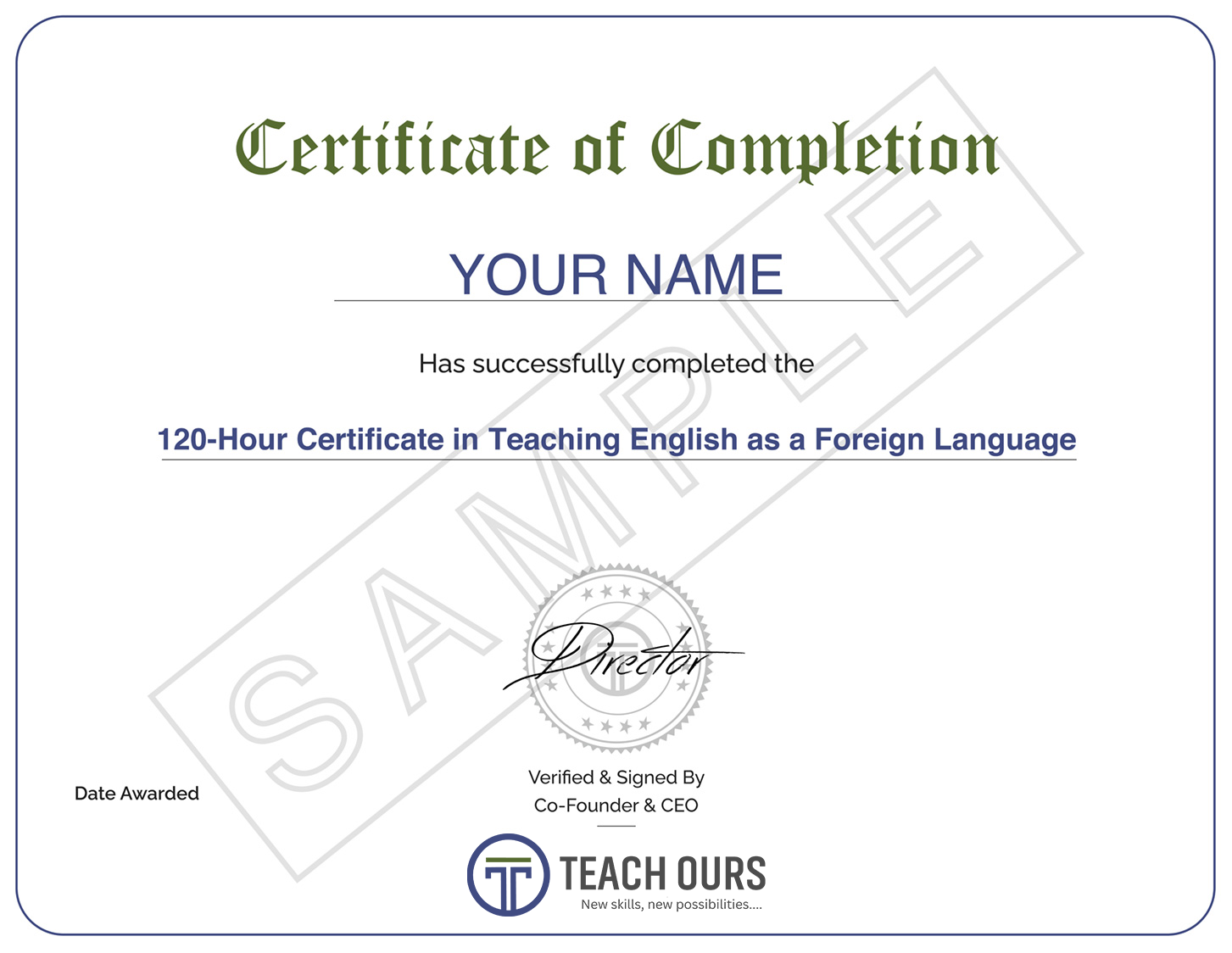 Cudoo Certificate Sample